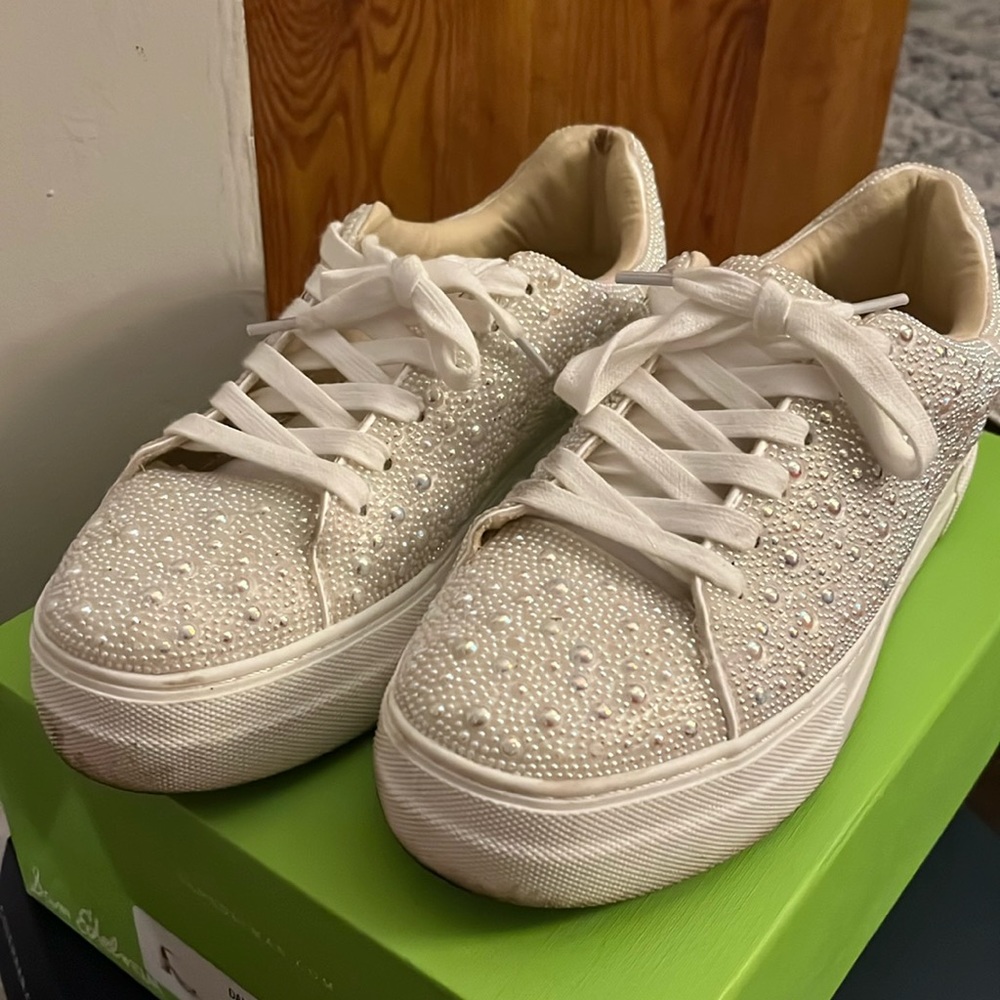 Betsey Johnson pearl sneakers